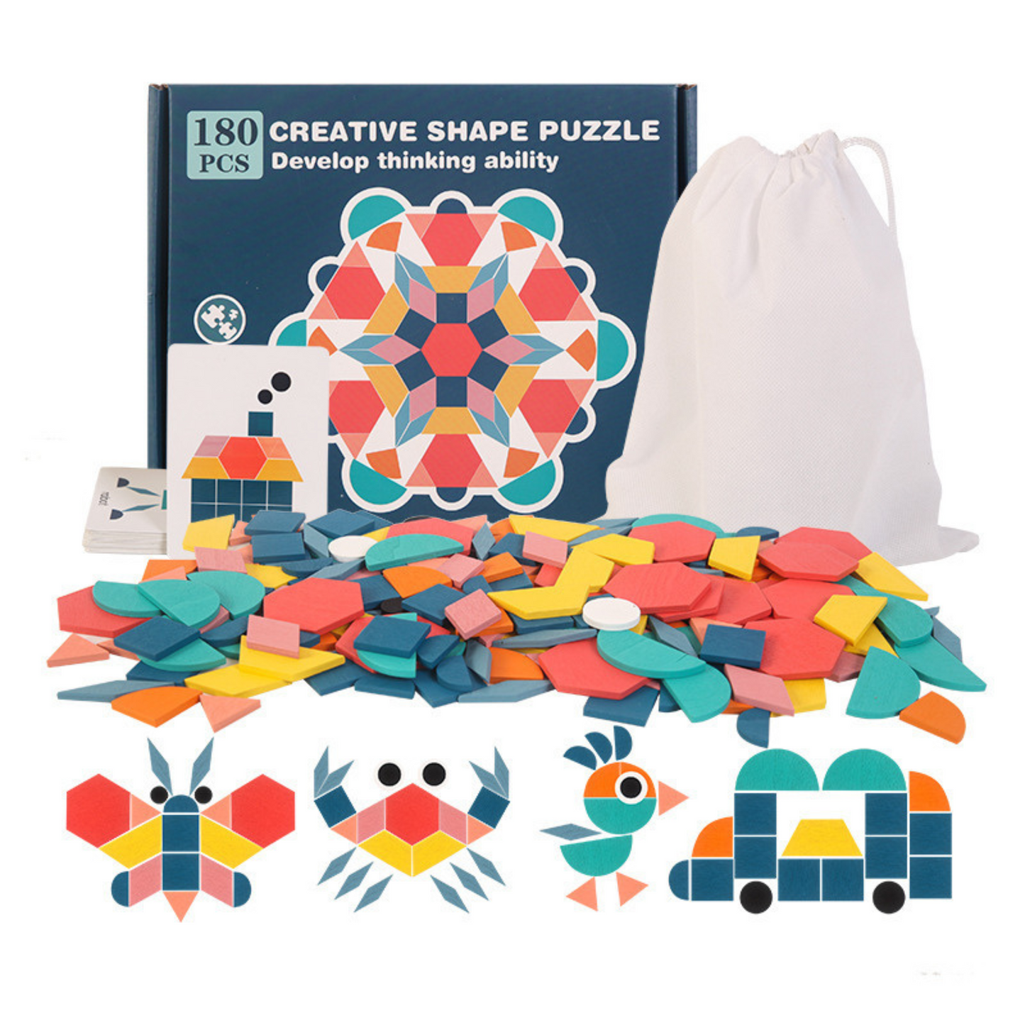 Hoekige loose parts | Open ended of figuren spiegelen - PROMO