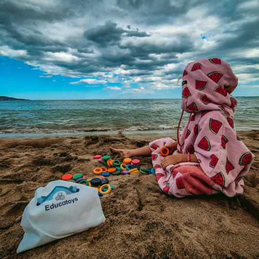 WoodLoopies | Set van 72 - Sorteren, stapelen, ontdekken