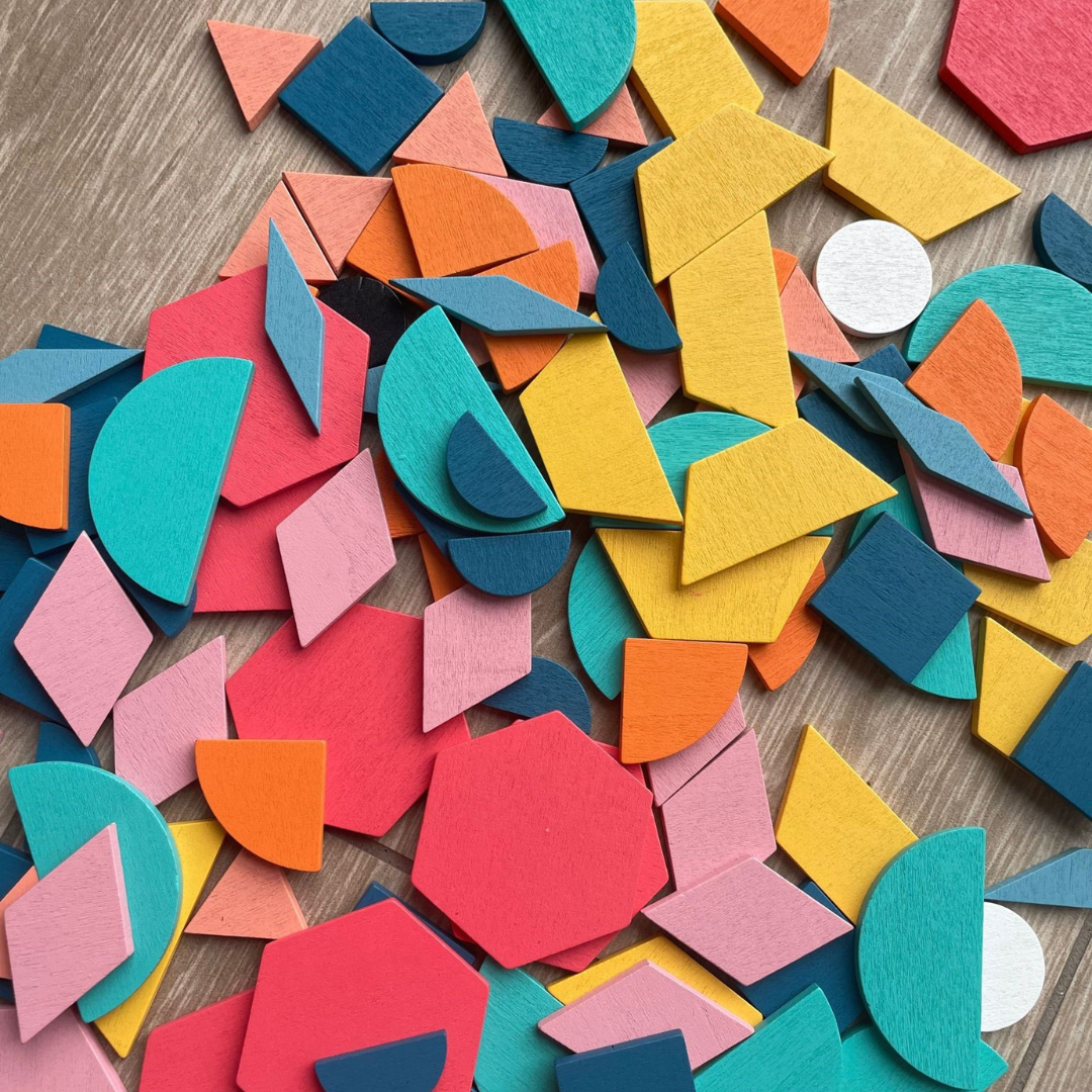 Hoekige loose parts | Open ended of figuren spiegelen - PROMO