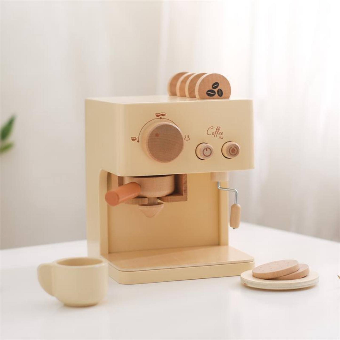 Houten espresso koffieset | Fantasiespel