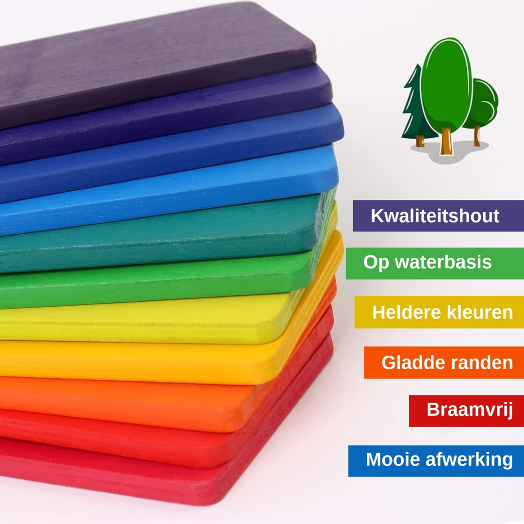 Regenboogplanken | Stapelen & Sorteren