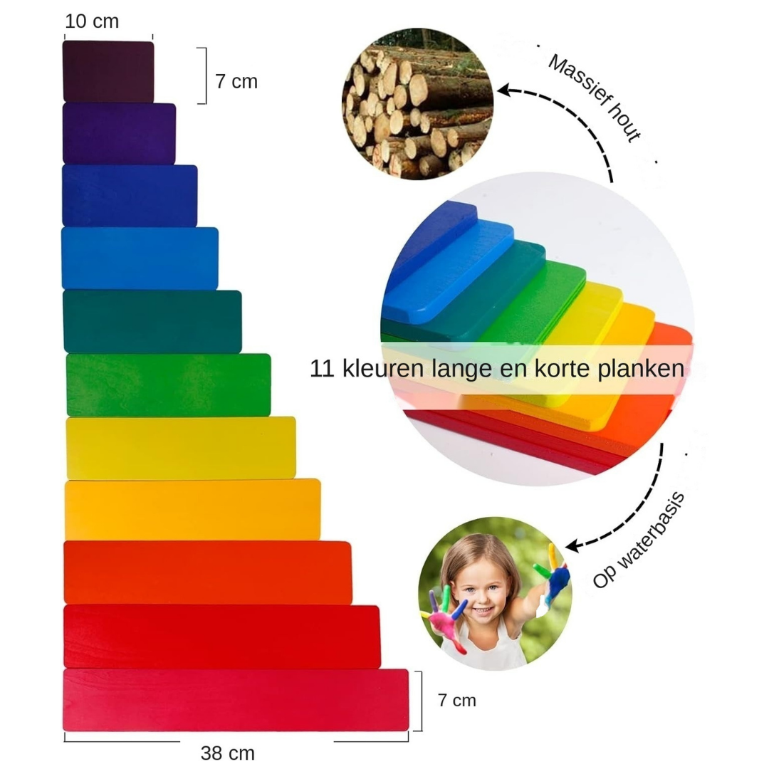 Regenboogplanken | Stapelen & Sorteren