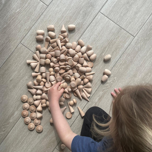 Loose Parts | Naturel houten vormen